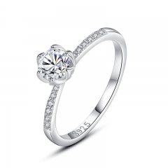 Anillos de diamantes de joyería de plata esterlina 925 para mujer   J1269