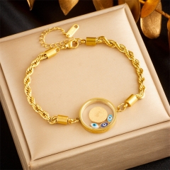 pulsera de acero inoxidable de oro joyería de mujer  BS-2581