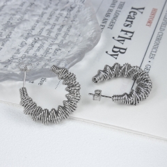 Pendientes de joyería de regalo minimalistas de acero inoxidable para mujer  ES-3005S
