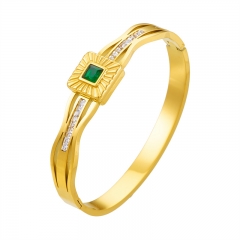 pulsera chapada en oro brazalete joyería mujeres de lujo  ZC-0704