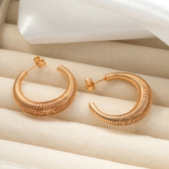 Pendientes de joyería de regalo minimalistas de acero inoxidable para mujer  ES-3018G