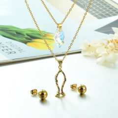 Conjunto de joyas acero inoxidable para mujer STAO-3841