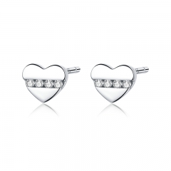 aretes de diamantes de imitación de diseñador de plata esterlina SCE948