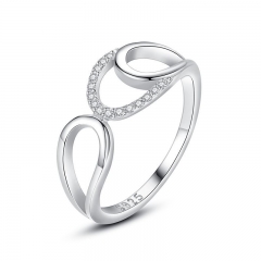 Anillos de diamantes de joyería de plata esterlina 925 para mujer   JZ1115