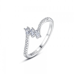 Anillos de diamantes de joyería de plata esterlina 925 para mujer  JZ1243