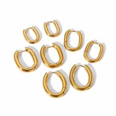 moda Pendientes Joyas de acero inoxidable chapadas en oro ES-2479