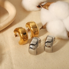 moda Pendientes Joyas de acero inoxidable chapadas en oro ES-2468