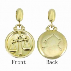 Stainless Steel 18K Gold plated pendant charm Jewelry Accessory  PD0873DG