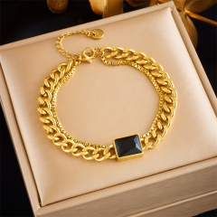 pulsera de acero inoxidable de oro joyería de mujer  BS-2583